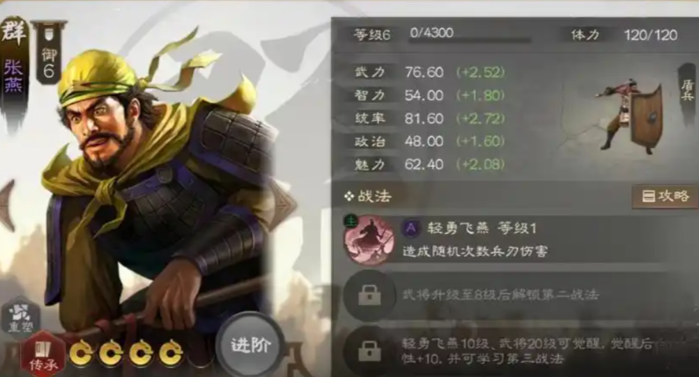 三国志战略版轻勇飞燕加什么