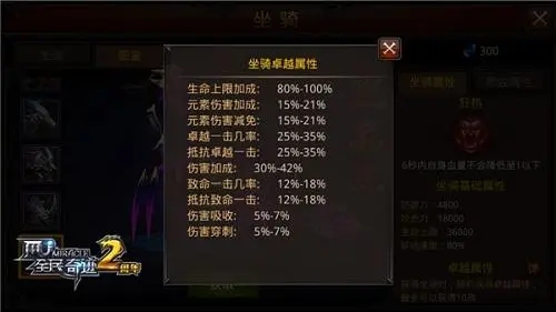 全民奇迹坐骑如何进阶