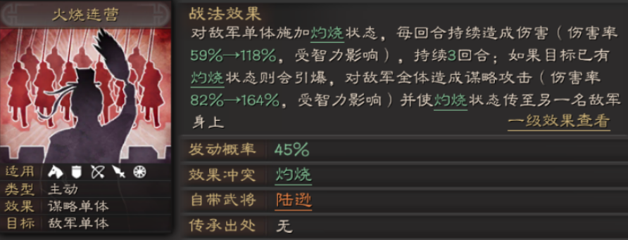 三国志战略版陆逊用什么战法