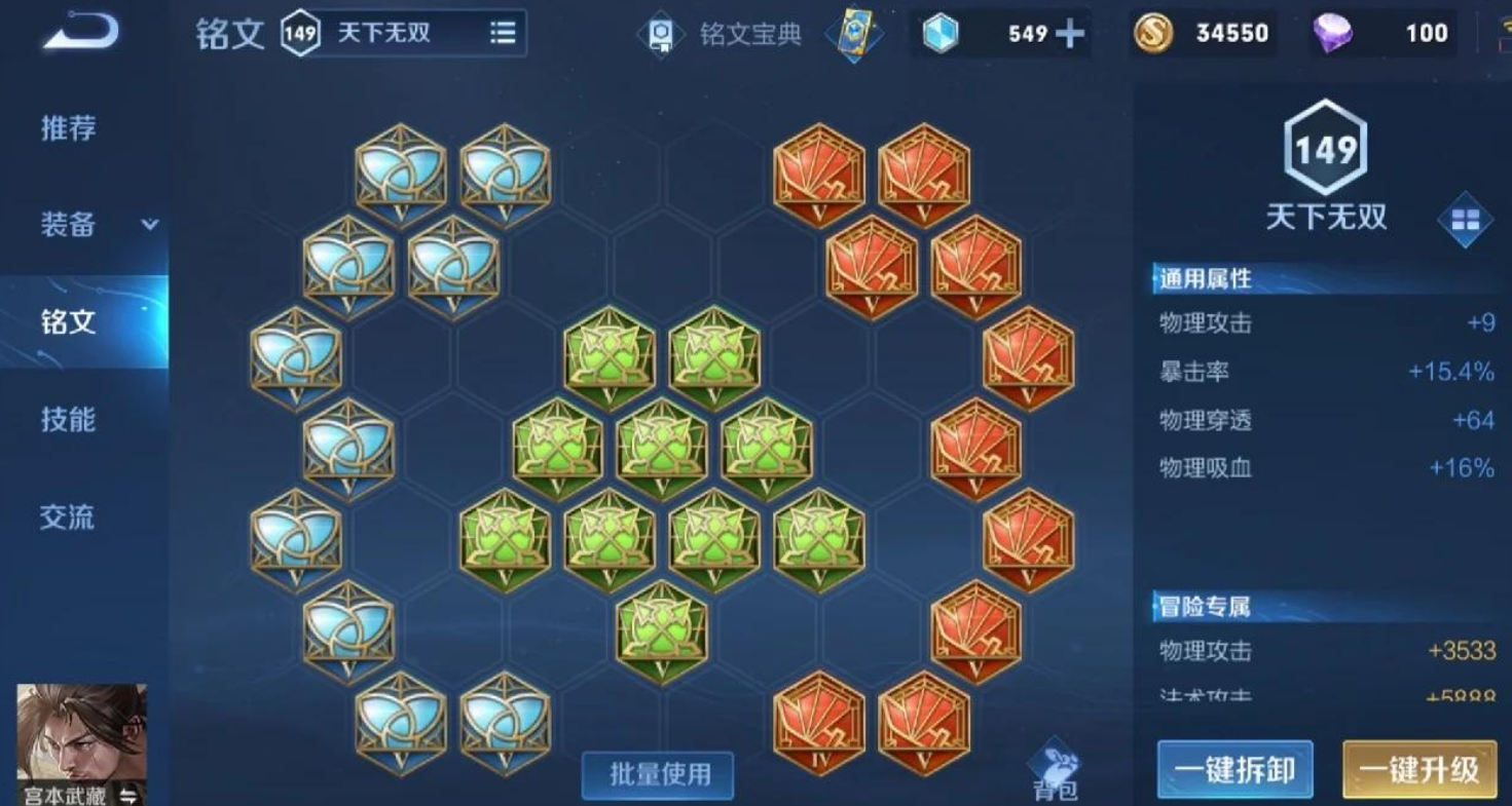 王者荣耀宫本武藏出装是什么