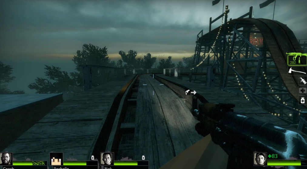 求生之路2怎么通过过山车