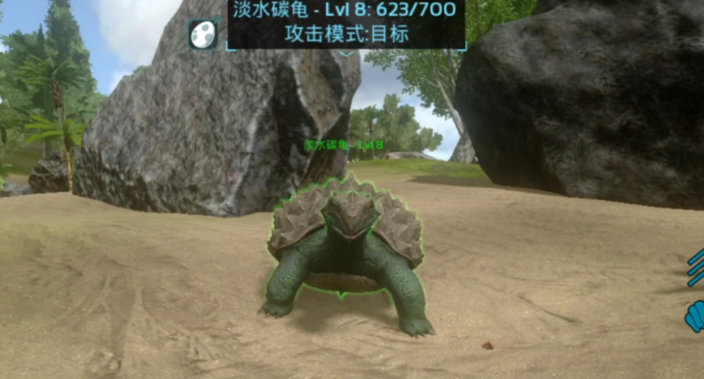 方舟生存进化怎么抓淡水炭龟