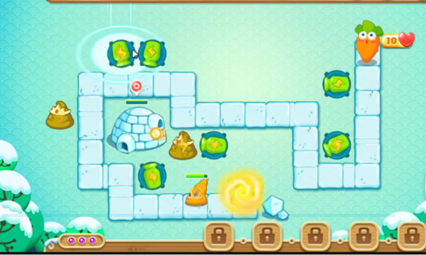 保卫萝卜2攻略2关怎么过