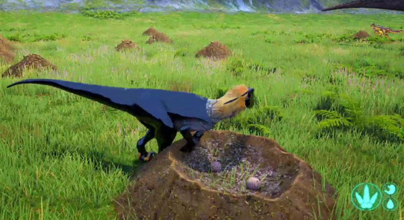 恐龙岛怎么叼着食物走