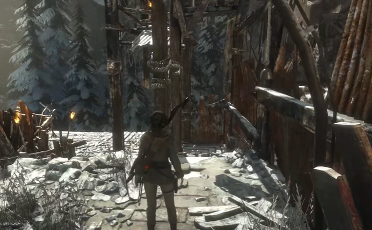 古墓丽影崛起邪恶溪谷门怎么过