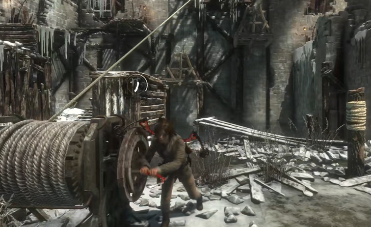 古墓丽影崛起邪恶溪谷门怎么过