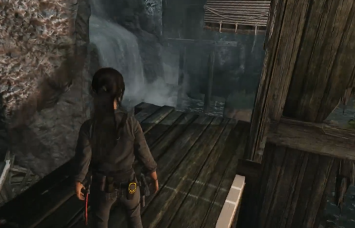 古墓丽影九第一个瀑布怎么过