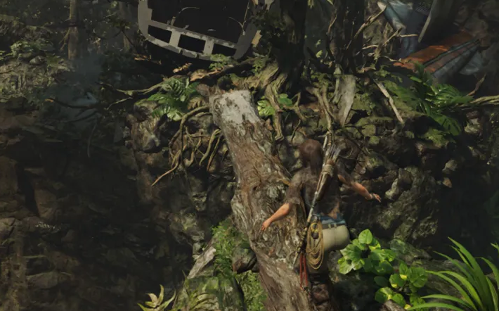 古墓丽影崛起第二关怎么过桥