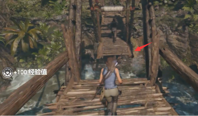 古墓丽影崛起第二关怎么过桥