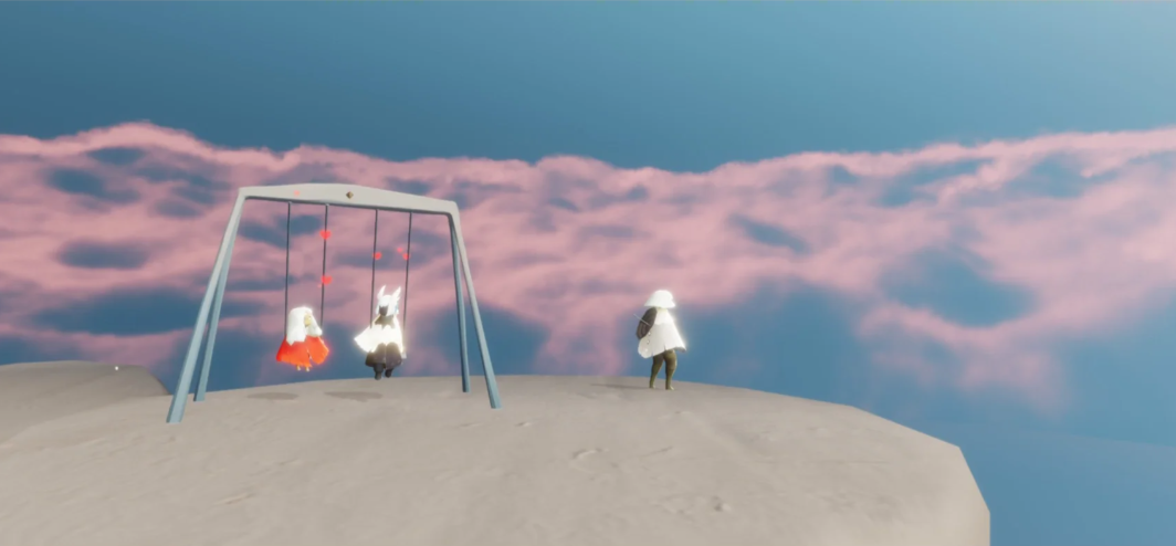 光遇无翼怎么上秋千