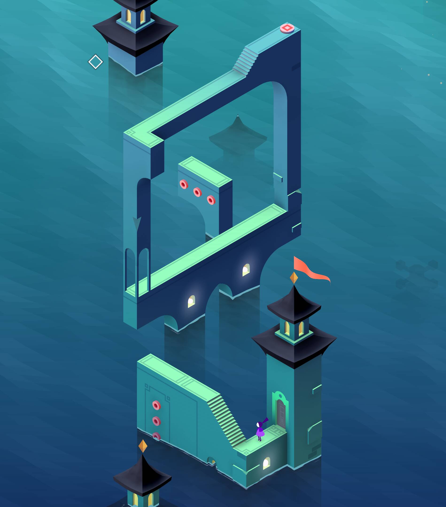 纪念碑谷如何通过第五关