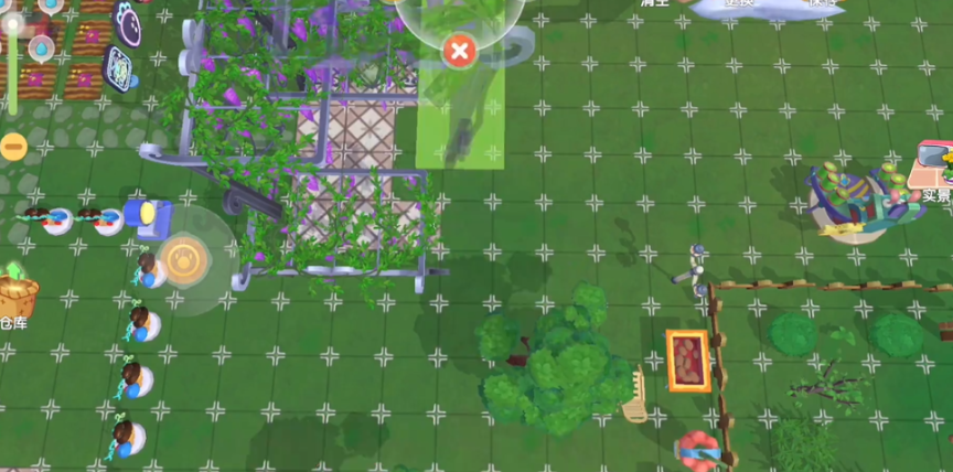 摩尔庄园手游怎么给邻居贴砖