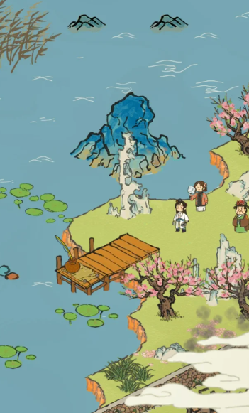 江南百景图桃花村鱼在哪